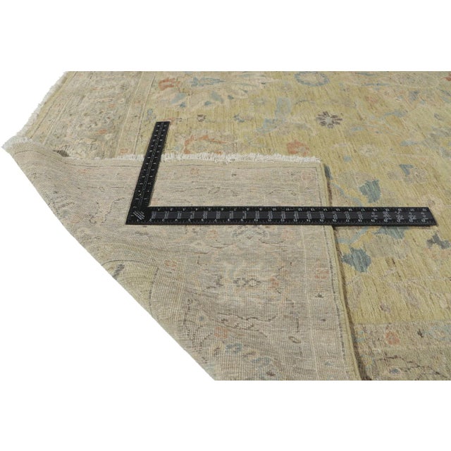 2020s Distressed Oushak Rug, 07'11 X 09'10 For Sale - Image 5 of 9