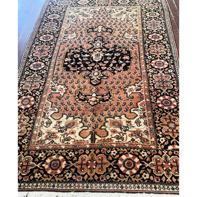 Traditional Antique Persian Feraghan Sarouk Rug, 3'4" X 5'2" For Sale - Image 3 of 10