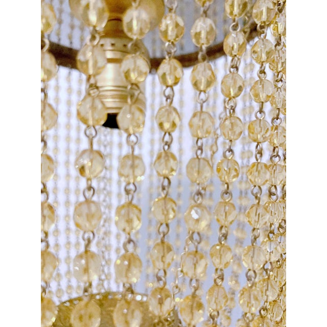 Italian Bronze Basket Pendant With Amber Beads For Sale In New York - Image 6 of 10