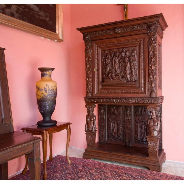 19th Century Renaissance Carved Credenza For Sale - Image 10 of 12