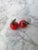 Beautiful pair of vintage blown glass cherries. They are miniature in sized. Great option for a sophisticated look in the...