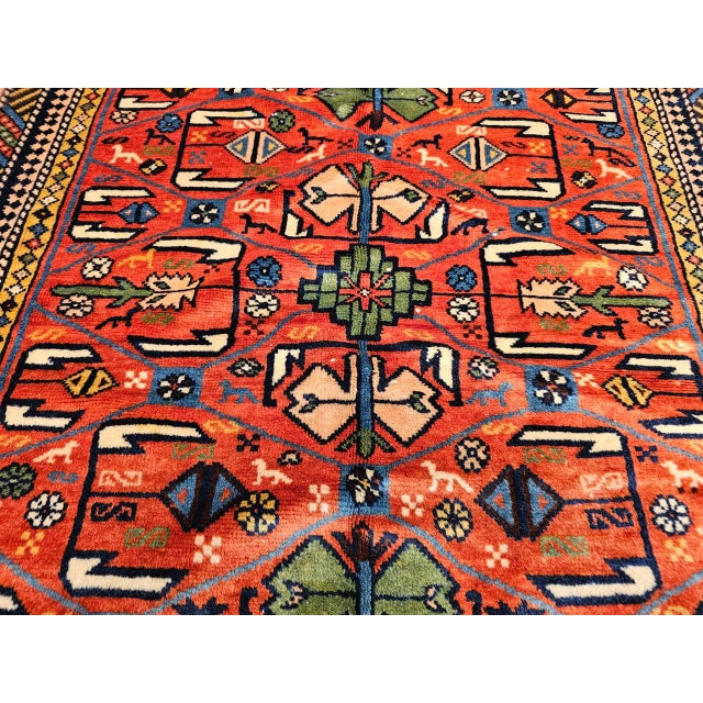 Antique Caucasian Shirvan Area Rug, Handwoven Wool, Prayer Pattern, 1890s, 4' x 5' For Sale - Image 14 of 16