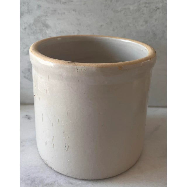 Early 20th Century Vintage Robison Ransbottom 2 Gallon Stoneware Blue Crown Crock For Sale - Image 5 of 9