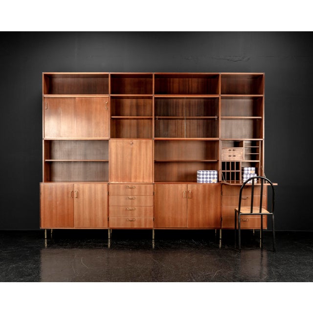 Avant garde furniture design of the 1960s: This modular study by Erwin Behr combines thoughtful functionality with...