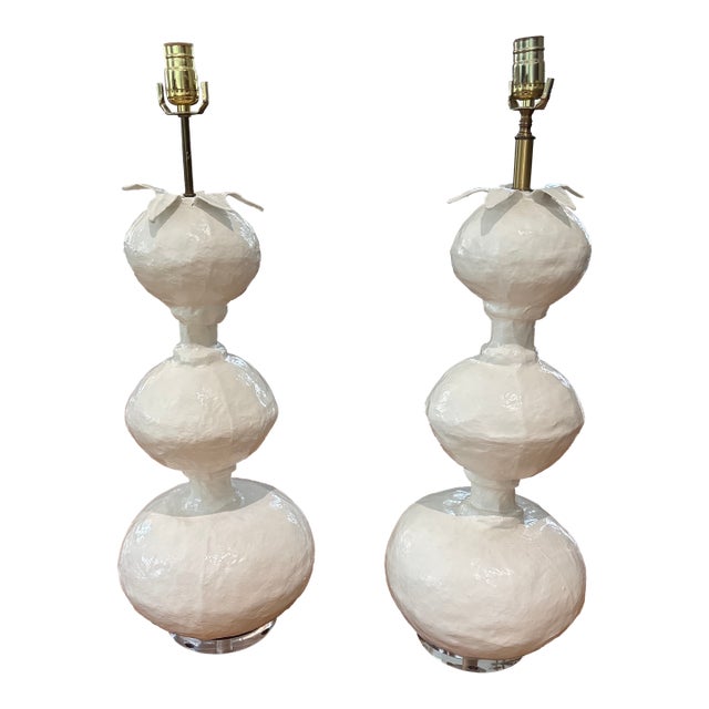 Vintage Stray Dog Designs Table Lamps - a Pair For Sale