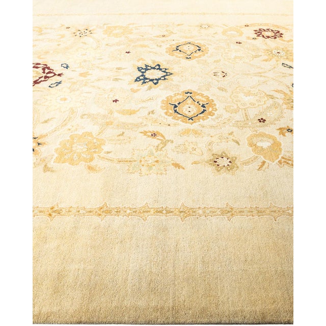Solo Rugs Eclectic, One-of-a-Kind Hand-Knotted Area Rug - Ivory, 9' 1" x 12' 2" For Sale - Image 4 of 8