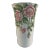 Mid 20th Century Large Vintage Italian Roses Majolica Vase For Sale
