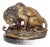 Art Deco Bronze Lion Sculpture For Sale