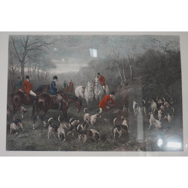 Run the Earth Heywood Hardy Hunt Scene Engraving For Sale - Image 10 of 14