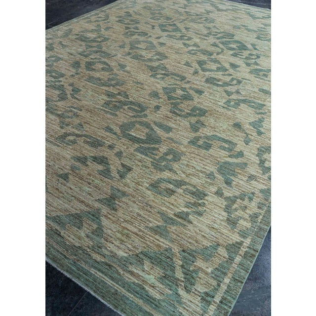 Dark Green Turkish Oushak Rug 9' x 12'5" #20287 For Sale - Image 8 of 8
