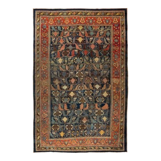 Zabihi Collection Oversize Antique Persian Bidjar Carpet For Sale