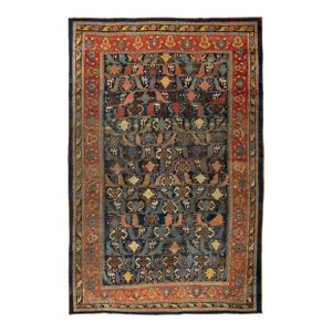 Zabihi Collection Oversize Antique Persian Bidjar Carpet
