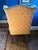 Queen Anne Vintage or Antique Silk Damask Wing Chair For Sale - Image 3 of 5