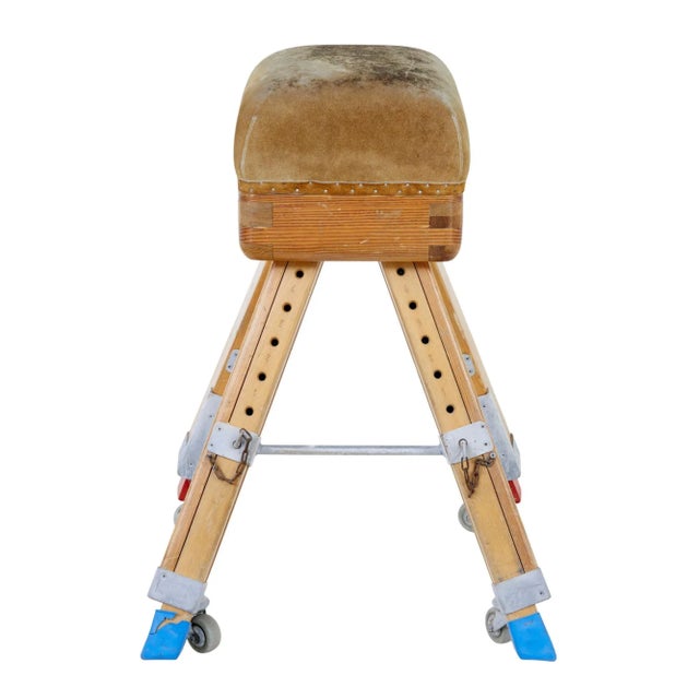 Mid-Century Swedish Pine Gym Horse, 1950s For Sale - Image 3 of 9