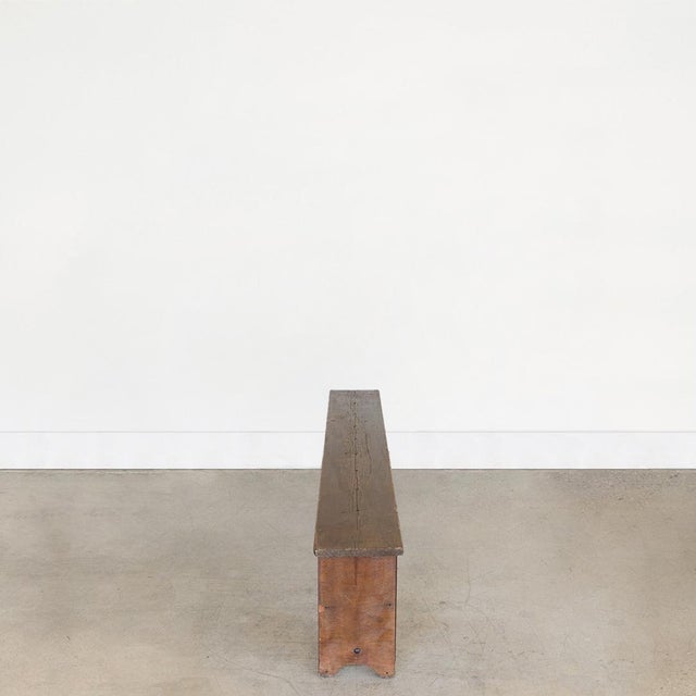 Long 1940s French Metal and Wood Bench For Sale - Image 4 of 10