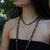 Ethnic Boho Gold Spiral Charm Beaded Choker Necklace For Sale - Image 10 of 12