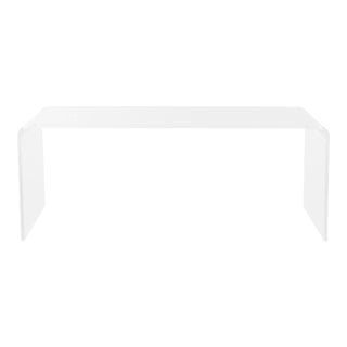 Contemporary Acrylic Coffee Table in Clear For Sale