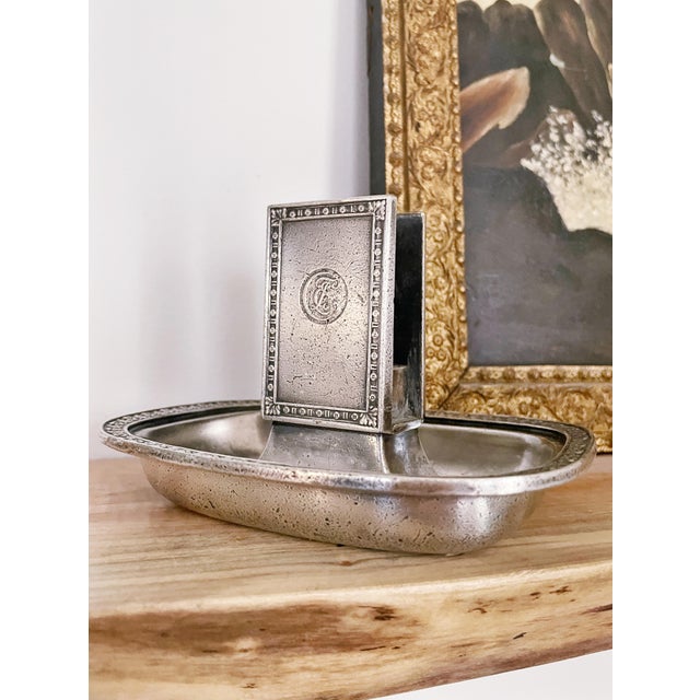 A wonderful vintage circa 1926 heavy silver plated match holder from The Breakers Hotel in Palm Beach, Florida! Made to...