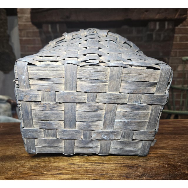 Early 20 Th C. "Porcupine Twist" Berry Basket For Sale - Image 12 of 17