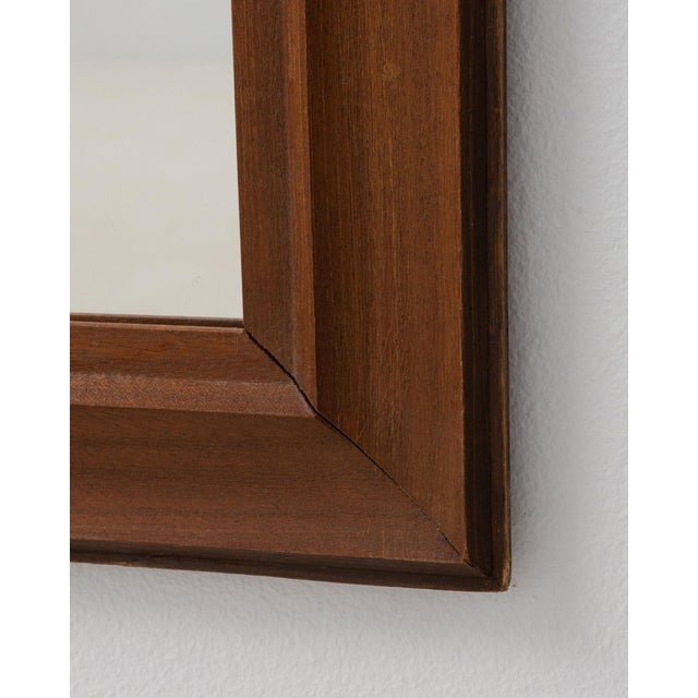 19th Century 19th Century France Tan Wood Mirror For Sale - Image 5 of 8