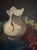 Early 20th Century Vintage Still Life Grapes & Pitcher, Oil on Canvas For Sale - Image 5 of 7
