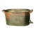 Large Revere Copper Antique French Boiler Wash Tub, Basin, Cook Pot, Firewood Vessel With Lid For Sale
