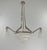 Art Deco Cherrier & Besnus & Hanots French Art Deco Chandelier 1930s - Stepped Glass & Nickel For Sale - Image 3 of 12