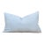 Blockprint Linen Jaipur Lumbar "Powder Blue" Pillow Cover For Sale