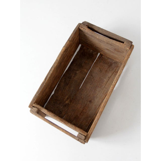Wood Antique Wood Farm Crate For Sale - Image 7 of 18