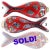 Murano Vintage Murano Blue Red Gold Silver Flecks Italian Art Glass Fish Paperweight Figurine Sculpture For Sale - Image 4 of 5
