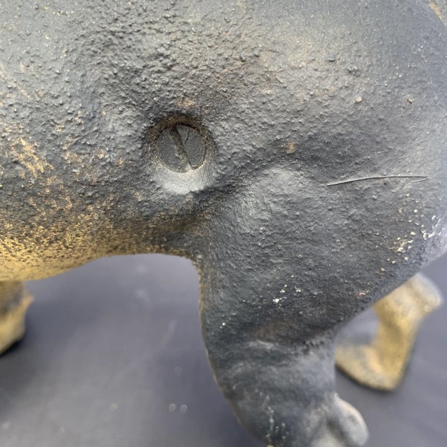 Metal French Bulldog Iron Doorstop For Sale - Image 7 of 13