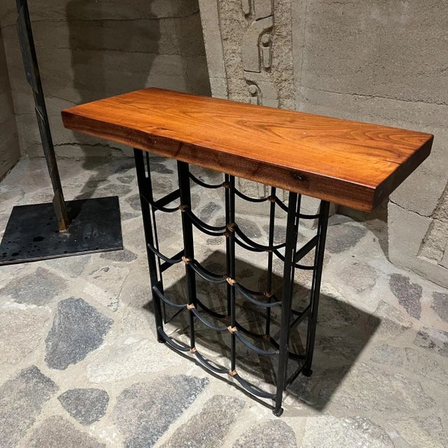 1950s Mid-Century Modern Wine Bar Walnut Table by Arthur Umanoff, 1950s For Sale - Image 5 of 15