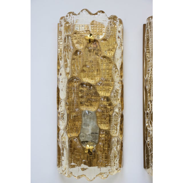 Orrefors Glass and Brass Wall Lights by Carl Fagerlund for Orrefors, 1960, Set of 2 For Sale - Image 4 of 18