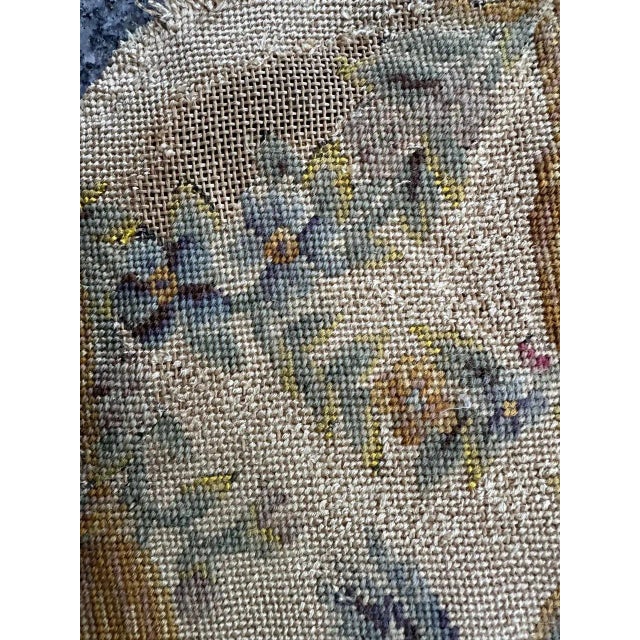 French Needlepoint Chair Cover Tapestry from Bobyrugs, 1890s For Sale - Image 5 of 11