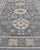 Modern Khotan long rug with circular medallions in shades of steel blue & off white. Keivan Woven Arts rug AFG-58337,...