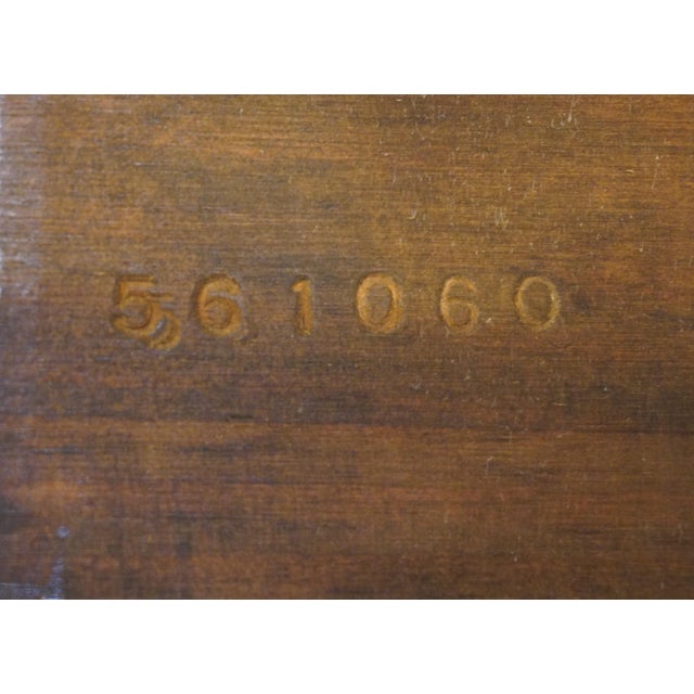 Ethan Allen Antiqued Pine Old Tavern Rustic Americana 23" Square Accent Bunching End Table 12-8001 For Sale - Image 9 of 10