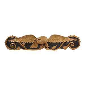 Mid 20th Century Maine Gilt Carved Eagle Stern Board