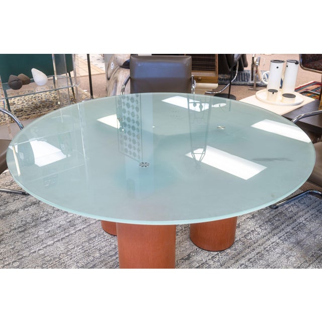 A vintage 1980s "Serenissimo" table by Massimo & Lella Vignelli for Acerbis Italia. This incredible dining room table...