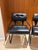 Guido Faleschini Set of 6 I4 Mariani Tucroma Chairs in Black Leather by Guido Faleschini For Sale - Image 4 of 15