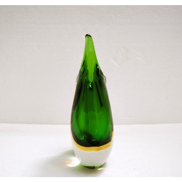 Large Murano Sommerso Teardrop Art Glass Vase from Cenedese, Italy, 1970s For Sale - Image 13 of 18