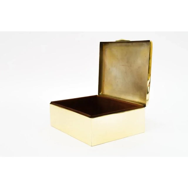 Brown Art Deco Jewelry Box, Vienna, Austria, 1920s For Sale - Image 8 of 11