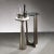 21" High Cortina Drink Table with Glass Top For Sale - Image 4 of 4
