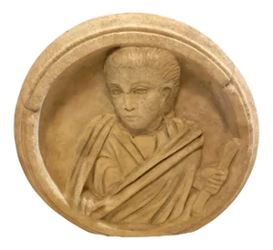 Ancient Roman Carved Marble Roundel