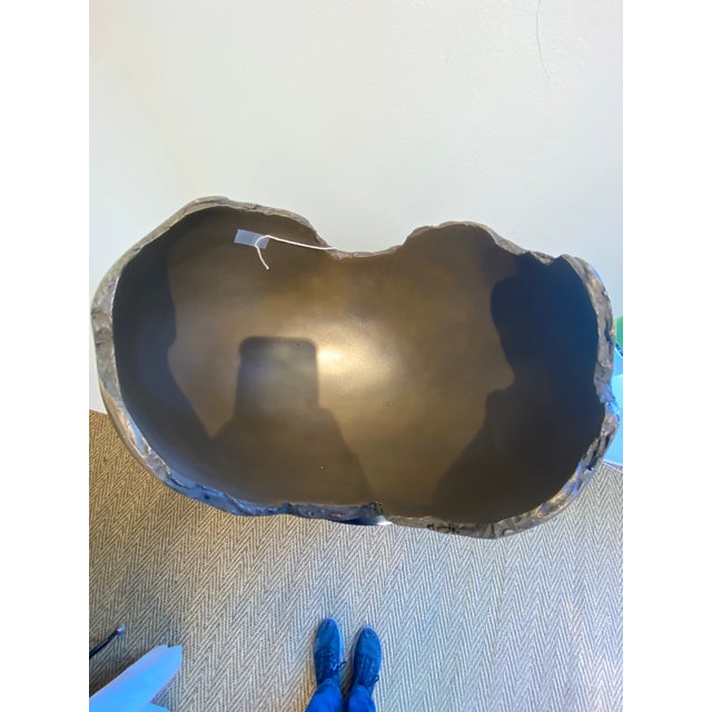 Elevate your interior design with this striking Phillips Collection Burled Resin Bowl, featuring a rich, sophisticated...