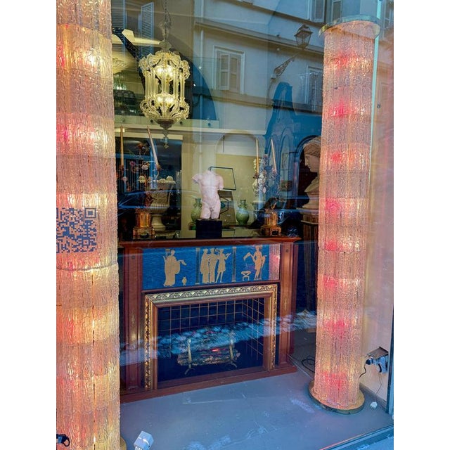 Mid-Century Italian Fireplace Bar Cabinet attributed to Luigi Brusotti, 1940s For Sale - Image 6 of 12