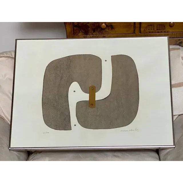 1960s Abstract Expressionist Mid Century Art by Marca-Relli For Sale - Image 5 of 7