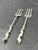 Antique Whiting & Co. Sterling Siver Fish Forks- a Pair For Sale - Image 9 of 12
