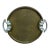 Decorative Crafts Inc Brass/Silver Handle Round Tray For Sale