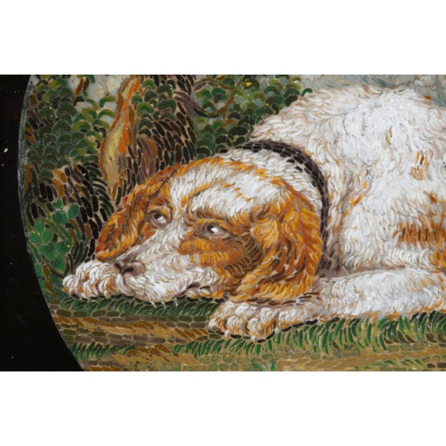 Black Micromosaic and Gold Paperweight in the style of G. Barberi. Early 19th Century For Sale - Image 8 of 13