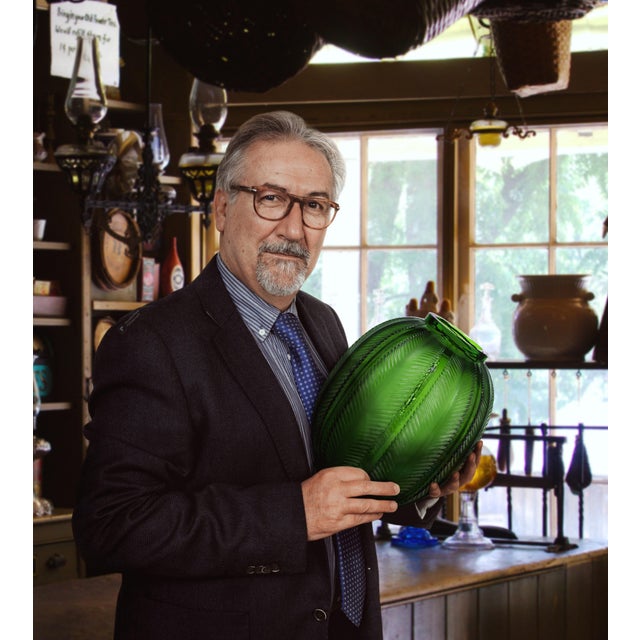 Lalique 1920s Lalique Vlown Glass Vase, Biskra For Sale - Image 4 of 5